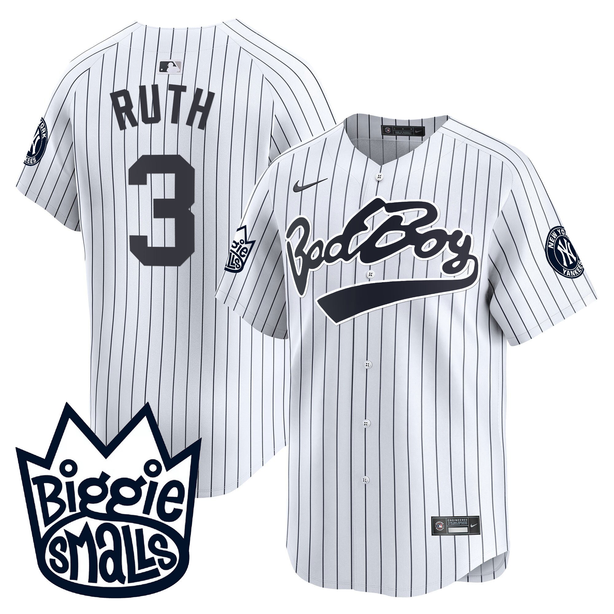 NYY Biggie Smalls Vapor Premier Limited Jersey - All Stitched
