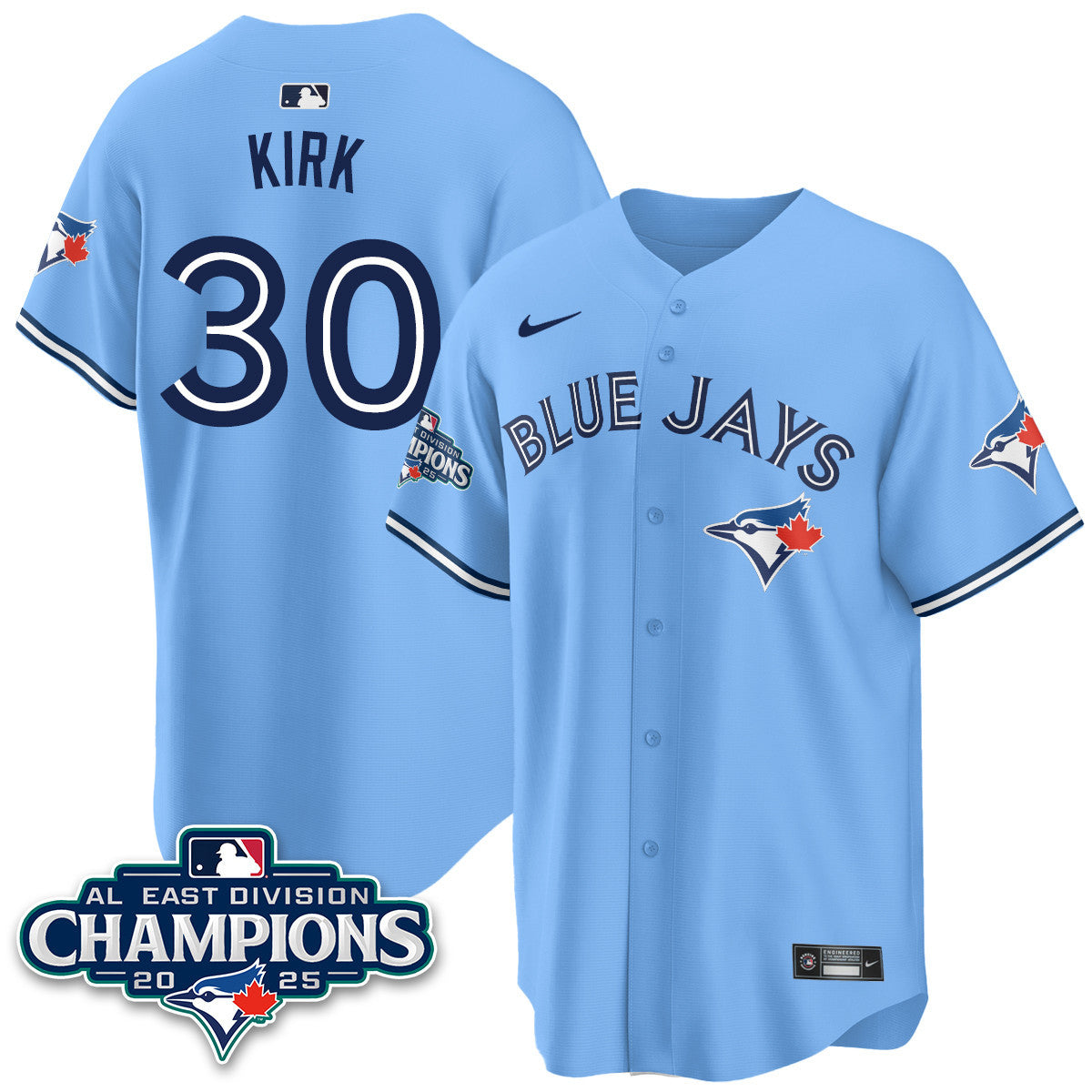 TOR AL East Division Champions Jersey - All Stitched