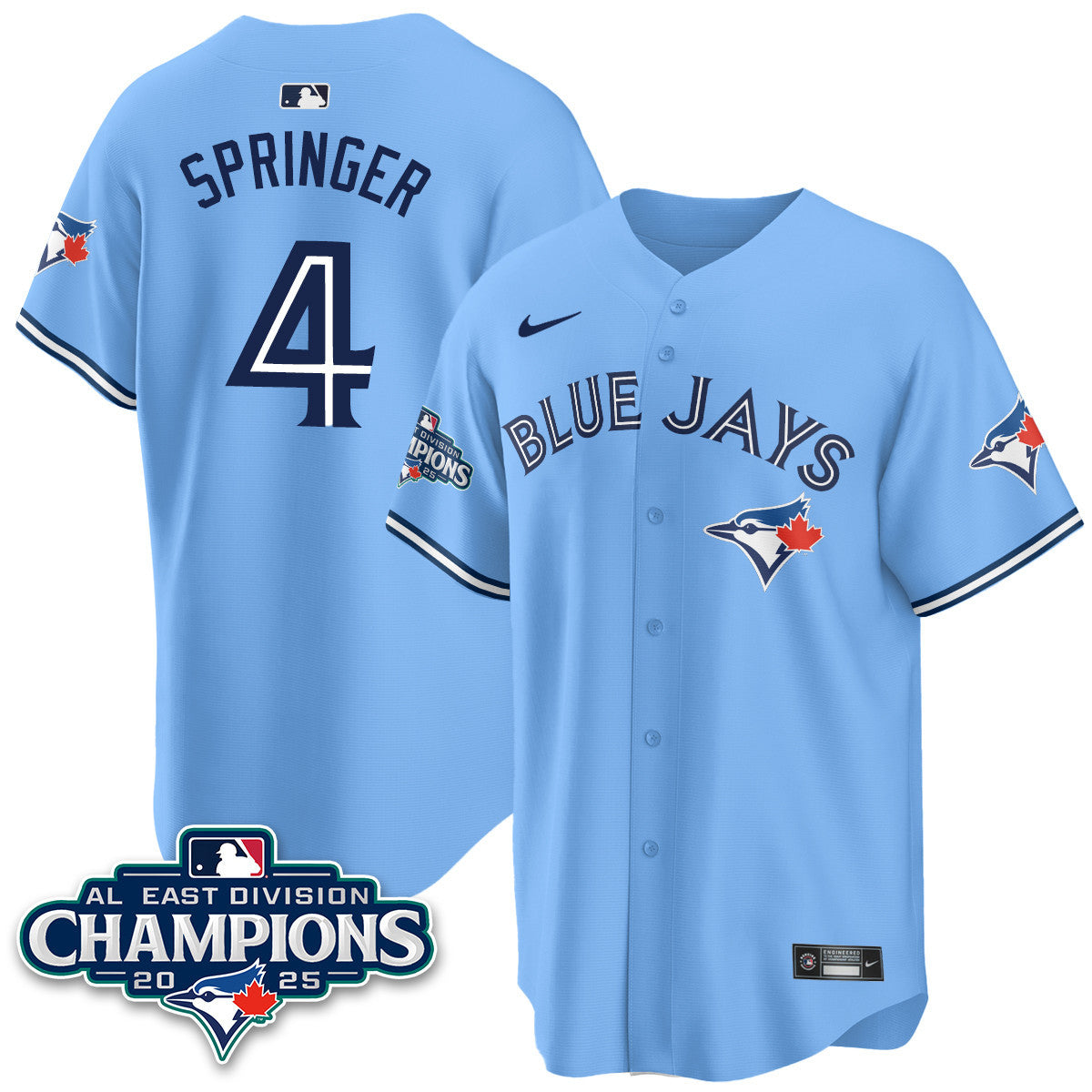 TOR AL East Division Champions Jersey - All Stitched