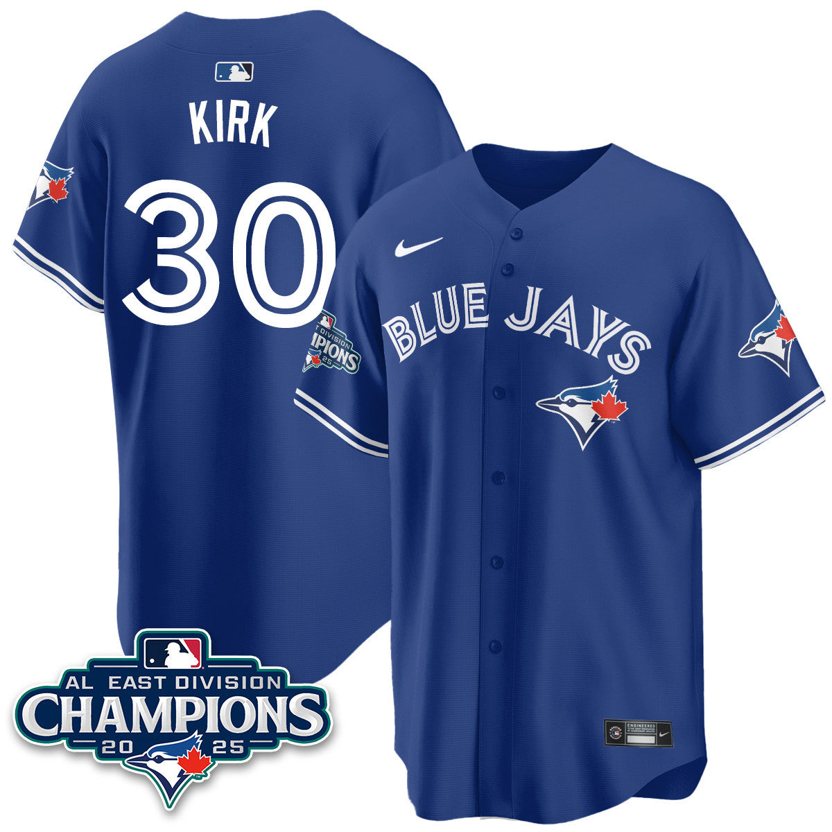 TOR AL East Division Champions Jersey - All Stitched