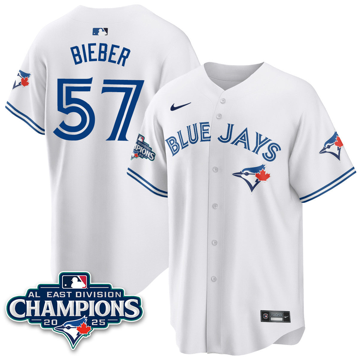 TOR AL East Division Champions Jersey - All Stitched