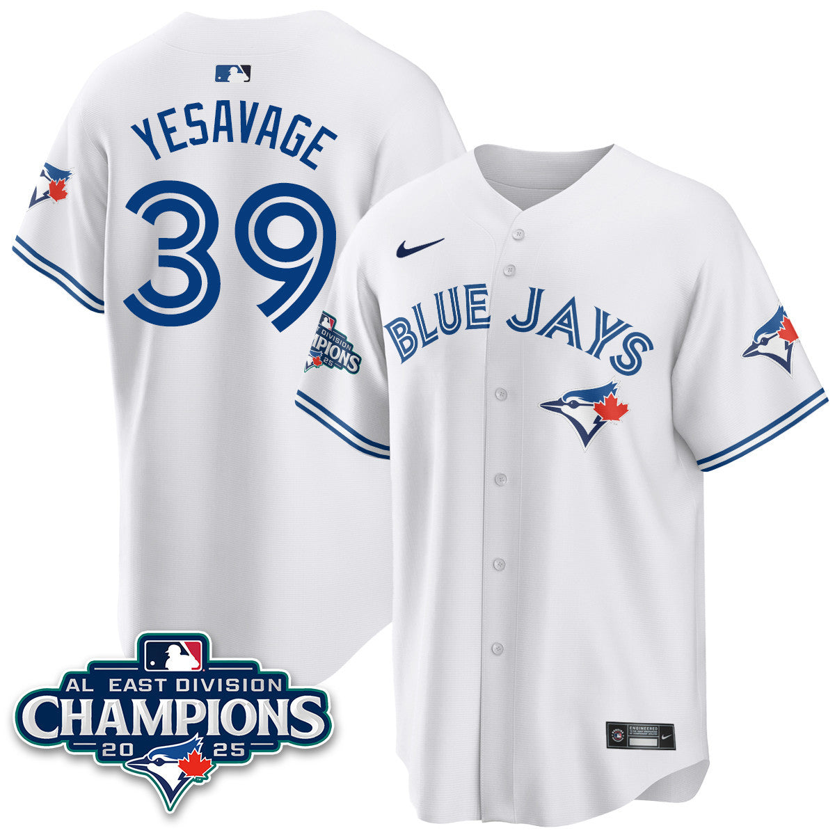 TOR AL East Division Champions Jersey - All Stitched