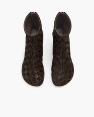 Women's Woven Suede Leather Boots