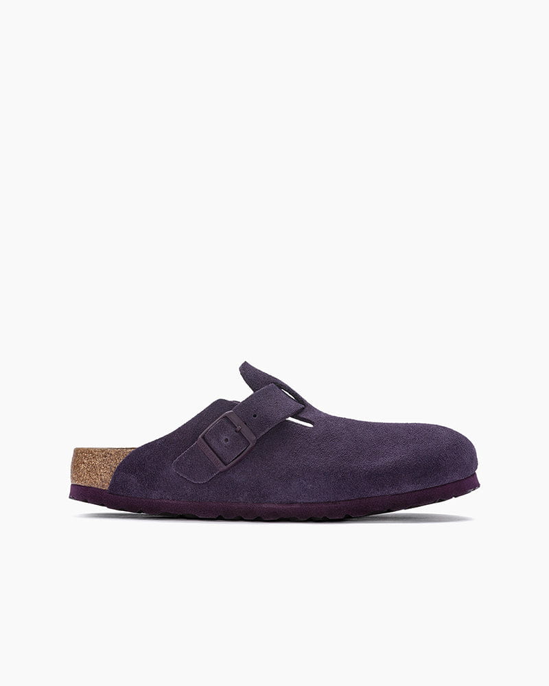 Women's Suede U-Style Soft Footbed Boston Clogs