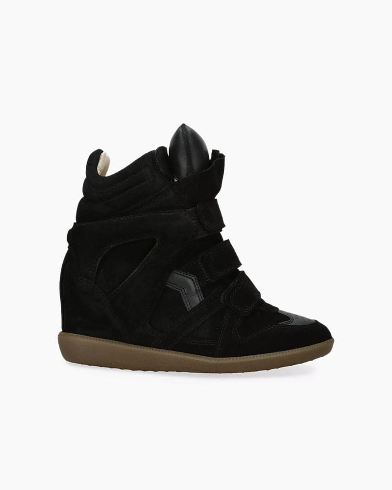 Bekett Suede and Leather High-Top Trainer