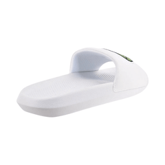 Lacoste Croco Synthetic and PU Slides 'White' - Men's