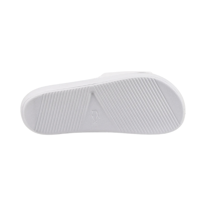 Lacoste Croco Synthetic and PU Slides 'White' - Men's