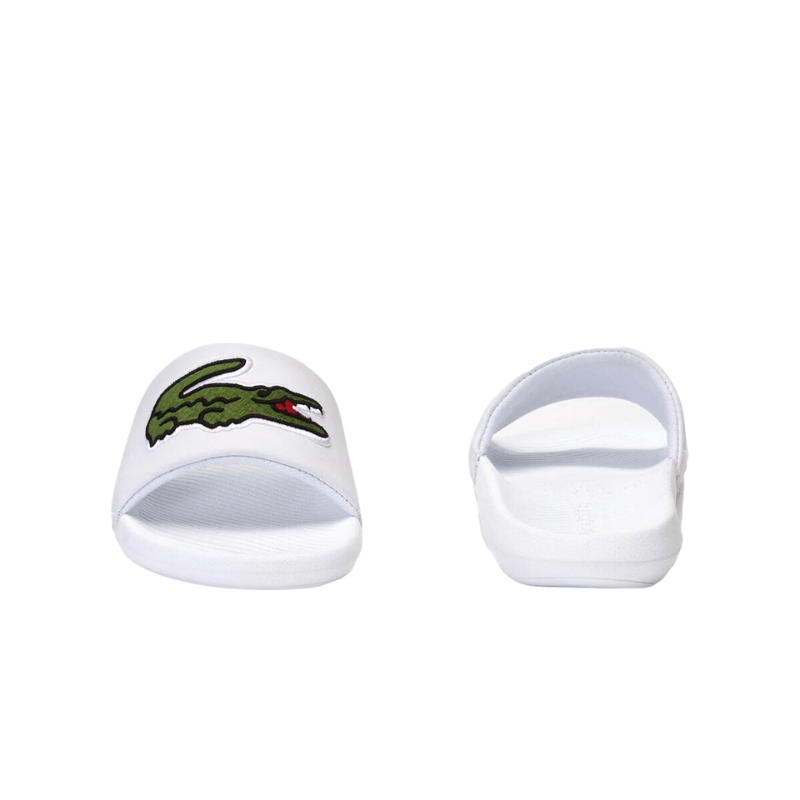 Lacoste Croco Synthetic and PU Slides 'White' - Men's