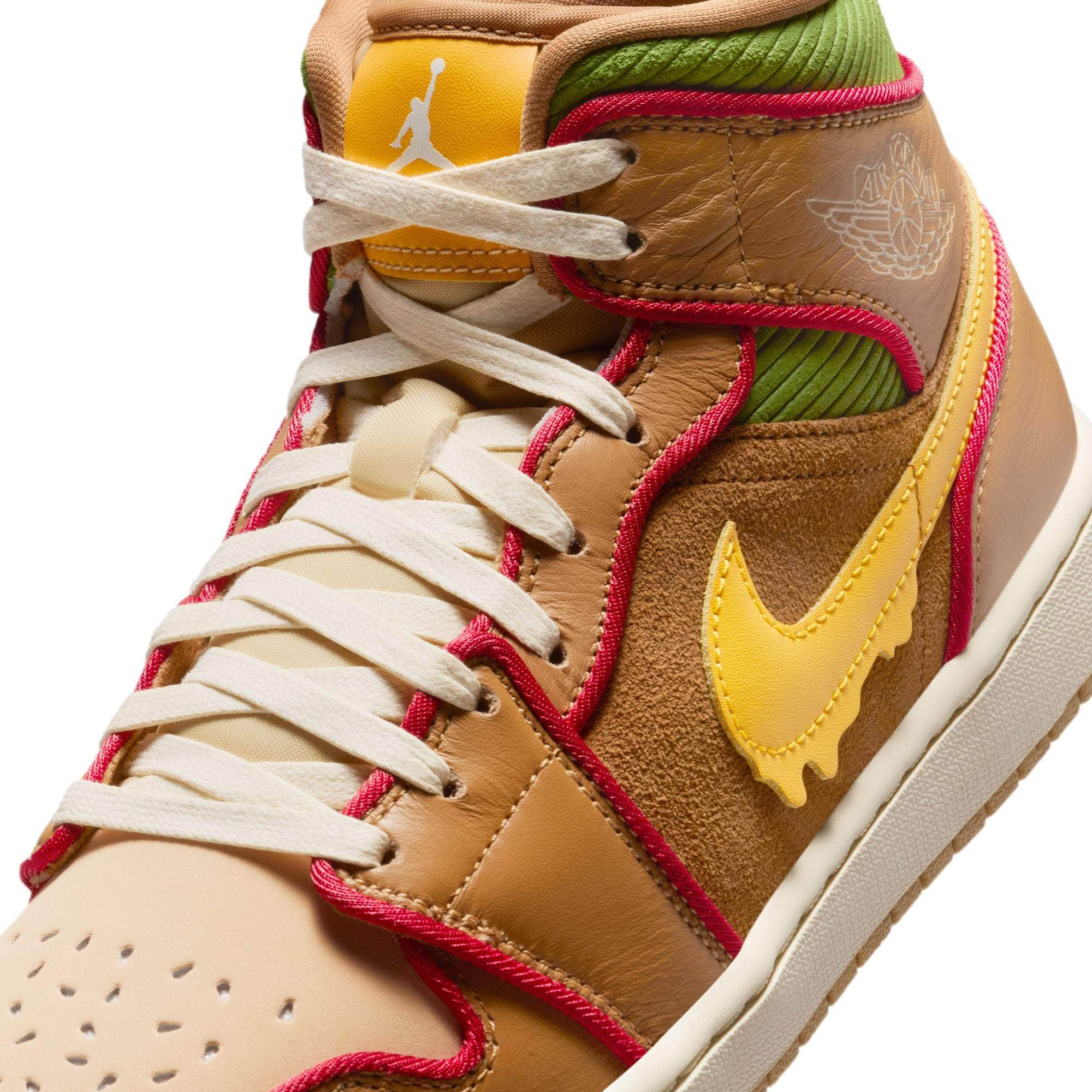 Air Jordan 1 Mid SE "Cheeseburger" - Men's
