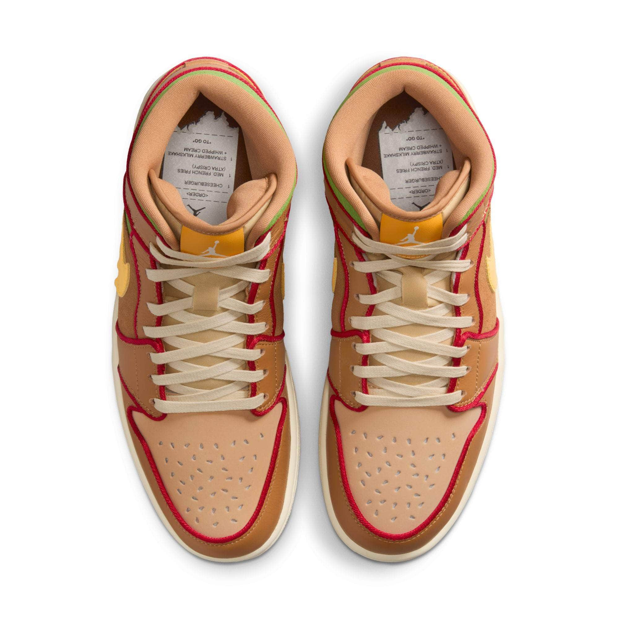 Air Jordan 1 Mid SE "Cheeseburger" - Men's