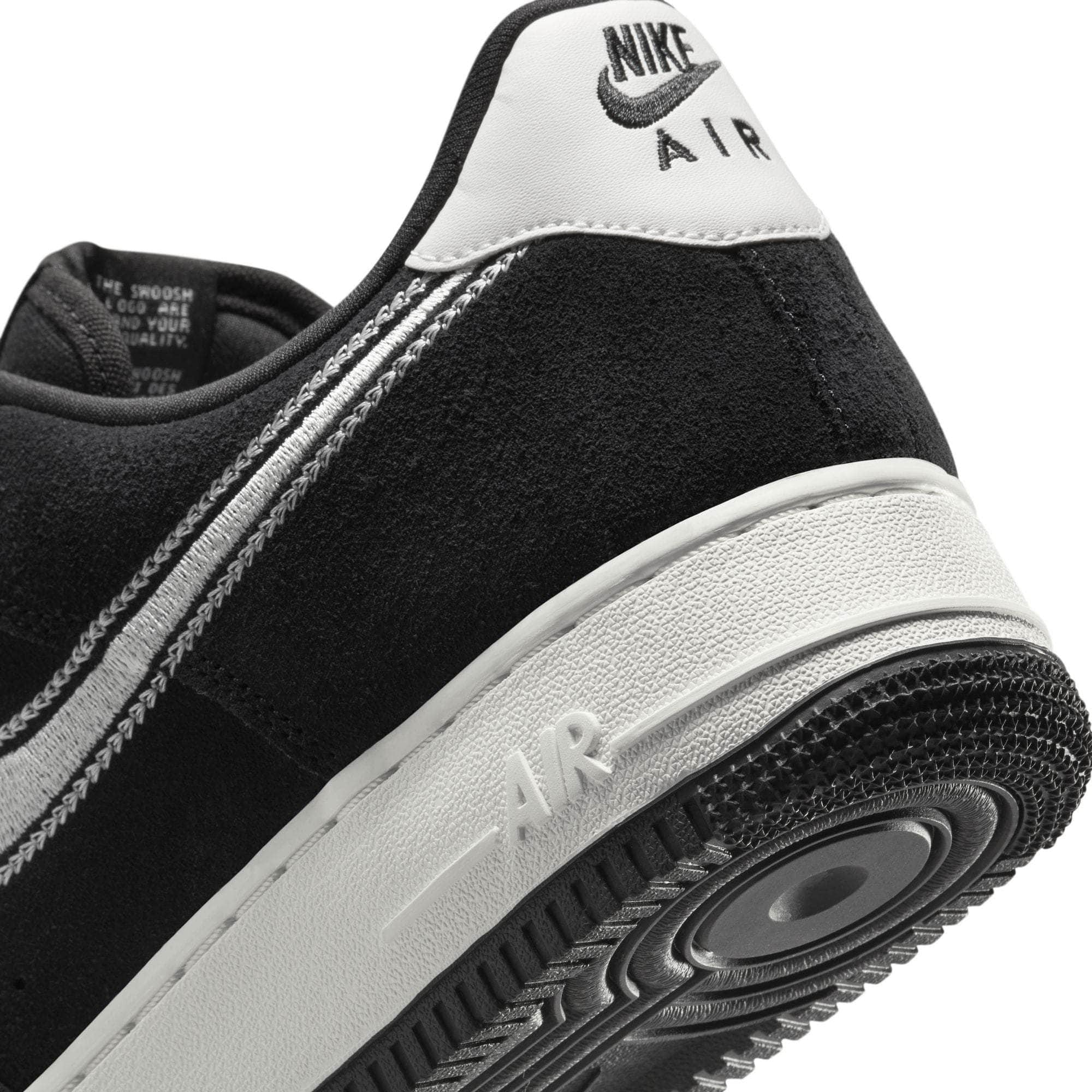 Nike Air Force 1 Low '07 LV8 "Black Sail Embroidered Swoosh" - Men's