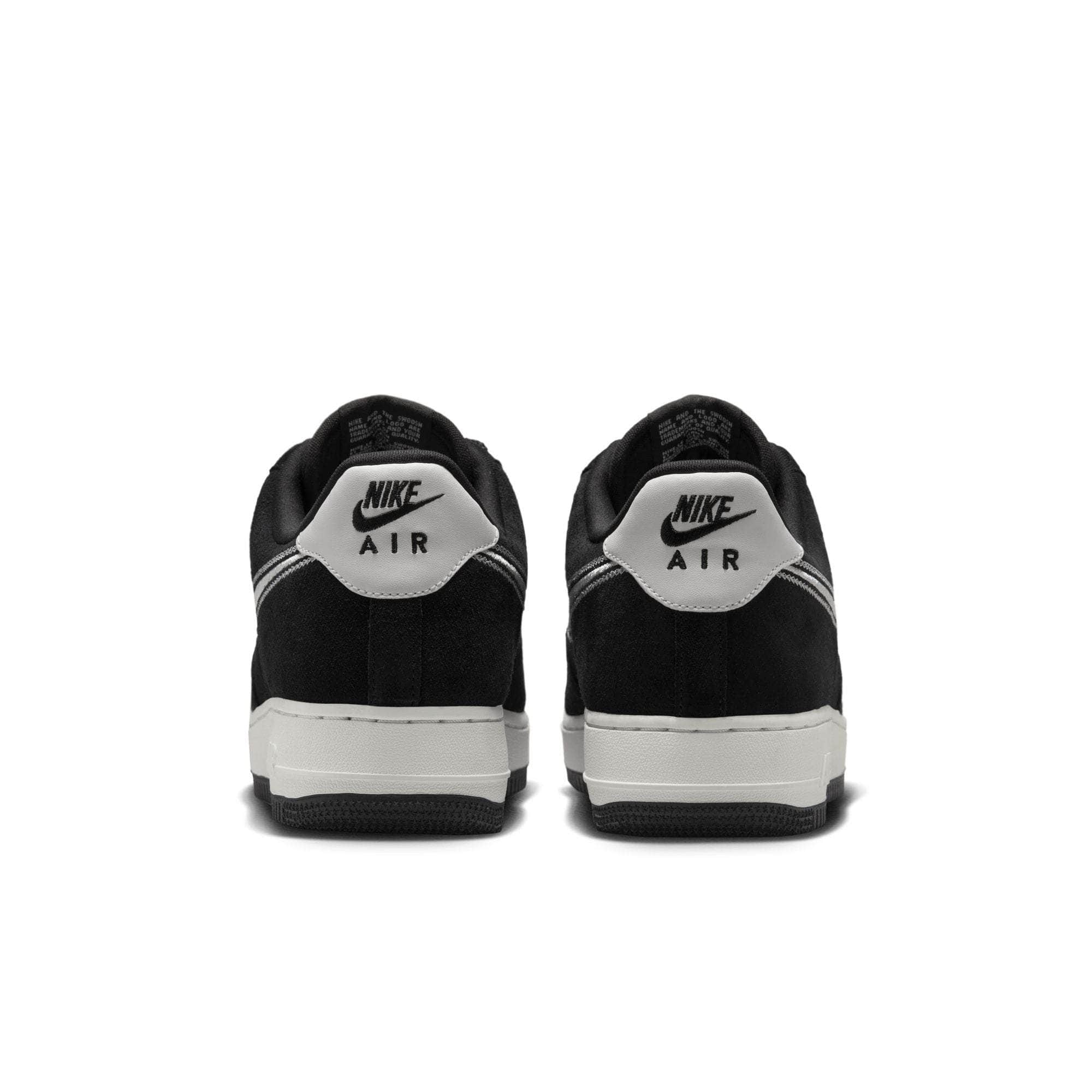Nike Air Force 1 Low '07 LV8 "Black Sail Embroidered Swoosh" - Men's