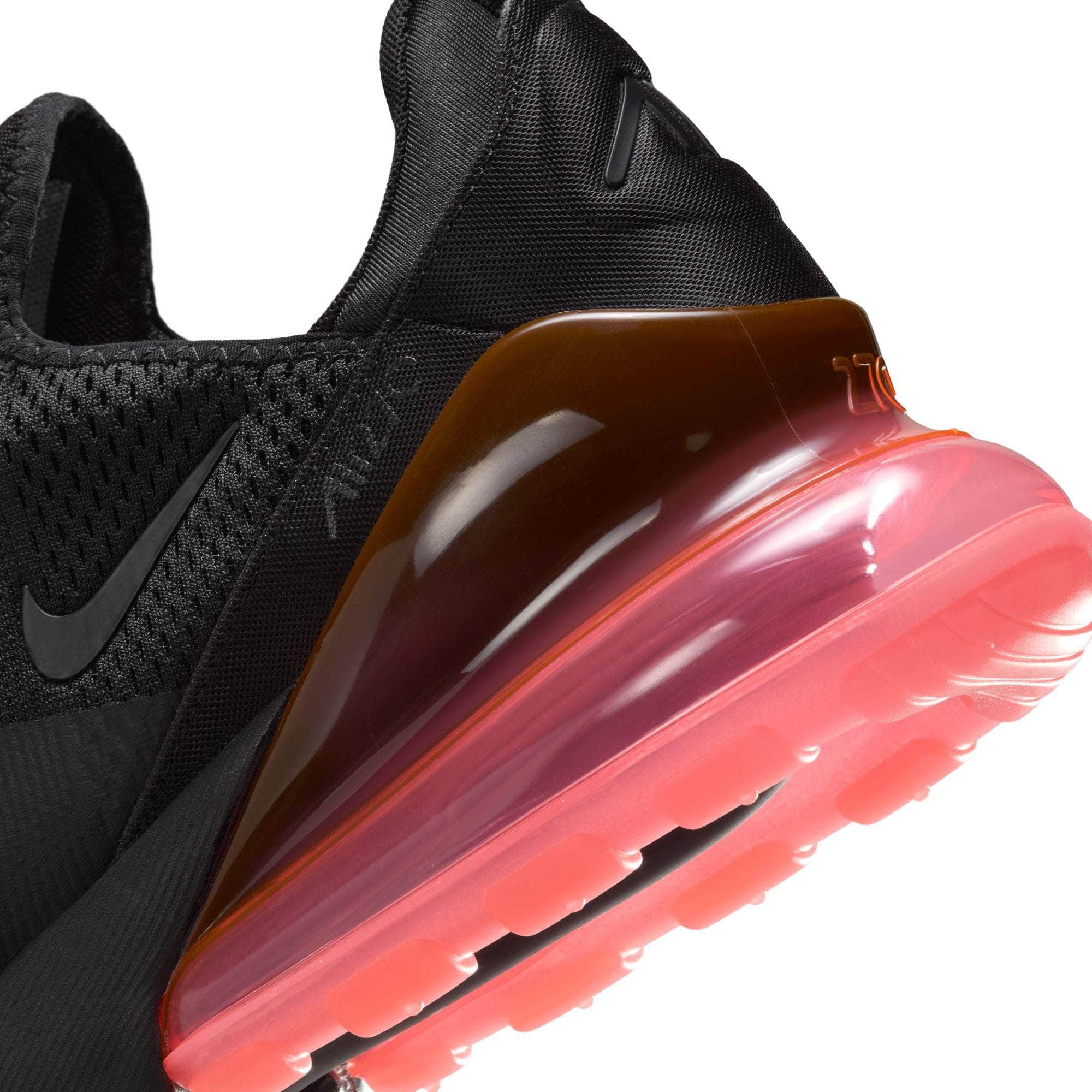 Nike Air Max 270 Black Hot Punch - Men's