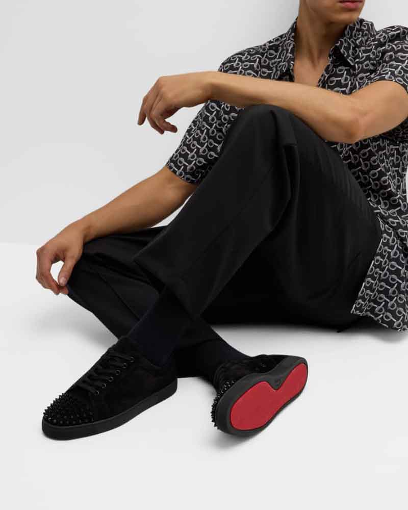 Men's Spike Low-Top Sneakers